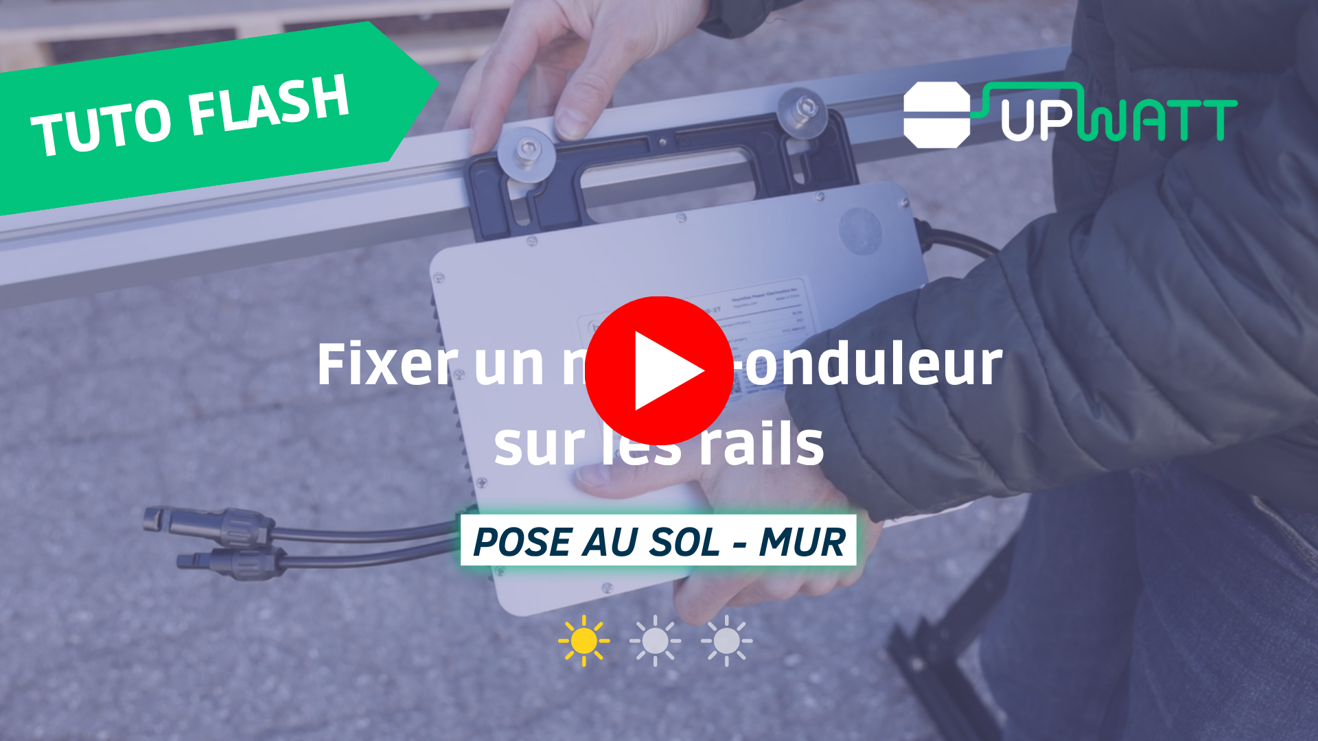 Comment fixer votre micro-onduleur sur les rails ?