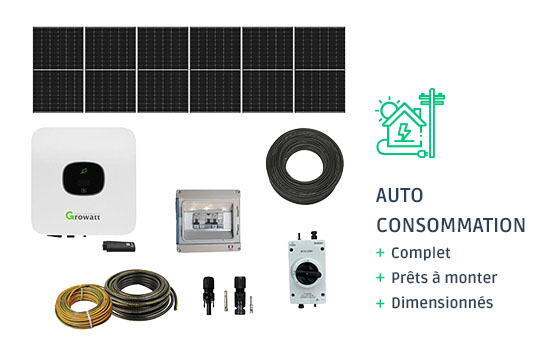 Kit de Auto-Consommation Avec Micro-Onduleurs 3.000 W/p.
